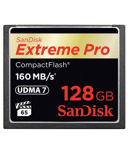 SanDisk Extreme Pro CF 160MB/s 128 GB VPG 65, UDMA 7 resmi